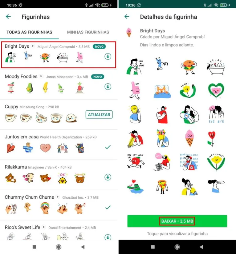 Como encontrar e baixar as figurinhas animadas do WhatsApp