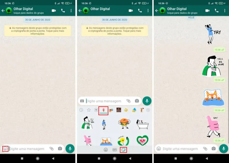 Como encontrar e baixar as figurinhas animadas do WhatsApp
