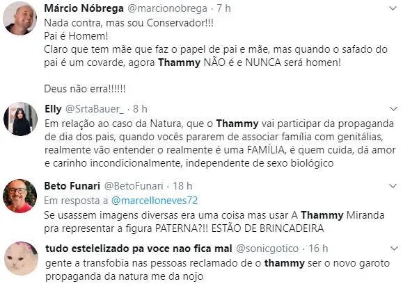 Thammy rebate críticas após campanha do Dia dos Pais e promete 'quebrar barreiras' 