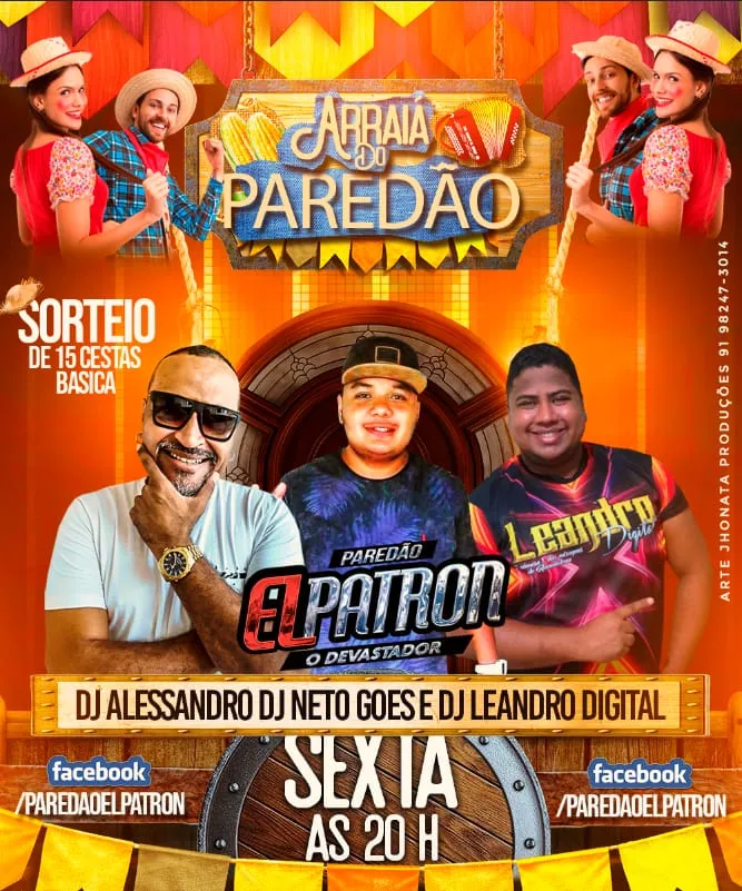 Live "Arraiá do Paredão do El Patron" com o DJ Alessandro Duarte