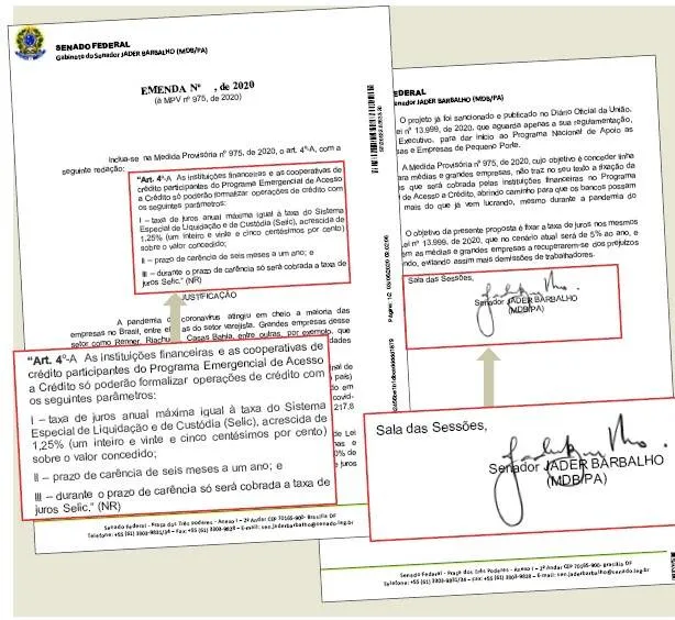 Jader quer garantias para pequenas e médias empresas em empréstimos