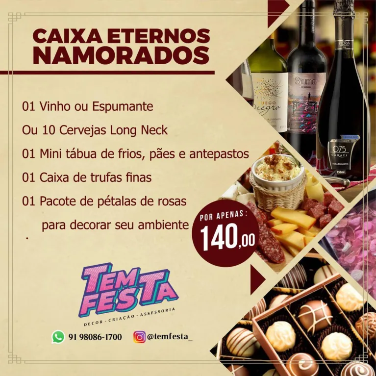 Jantar em box movimenta mercado para o Dia dos Namorados