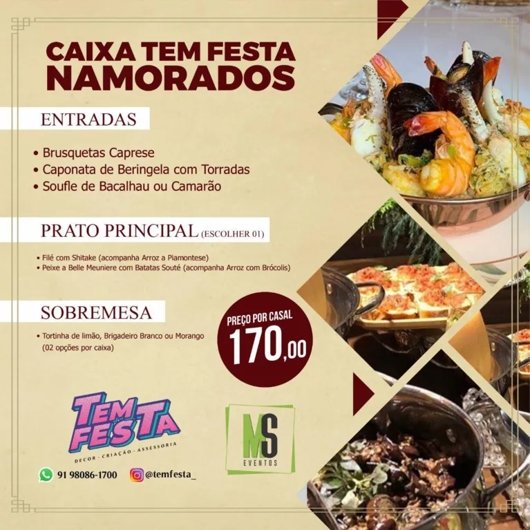 Jantar em box movimenta mercado para o Dia dos Namorados
