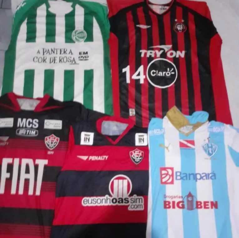 Algumas dessas camisas serão leiloadas aos torcedores,a partir desta sexta.