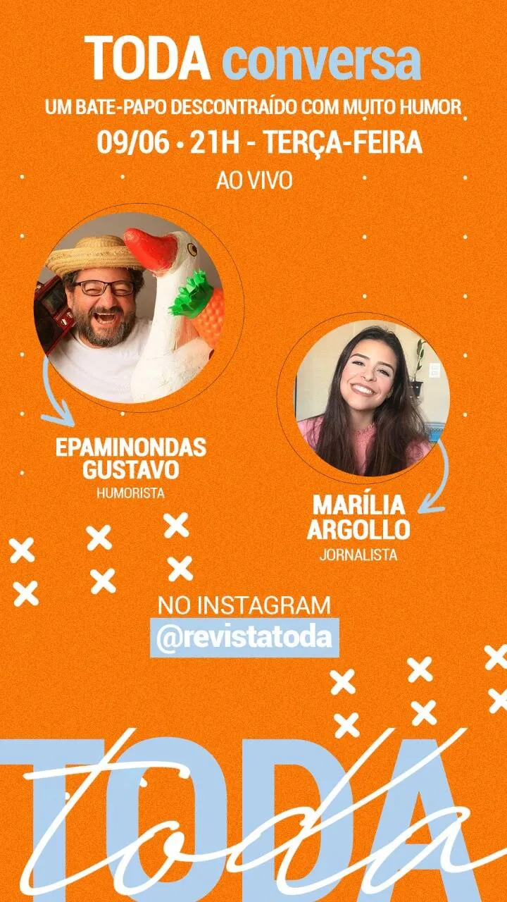 Epaminondas Gustavo participa de live cheia de humor nesta terça (9). Não perca! 