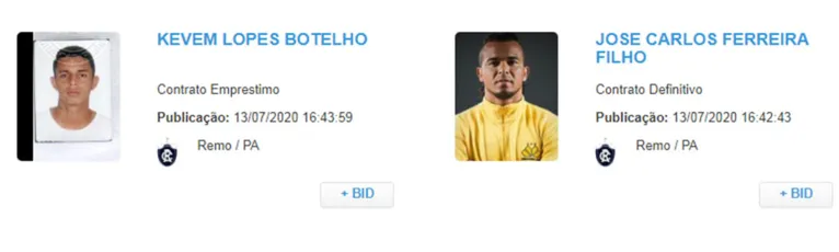 Novos contratados já podem estrear pelo Clube o Remo