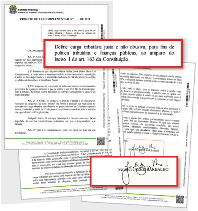 Jader Barbalho propõe carga tributária justa e não abusiva aos brasileiros