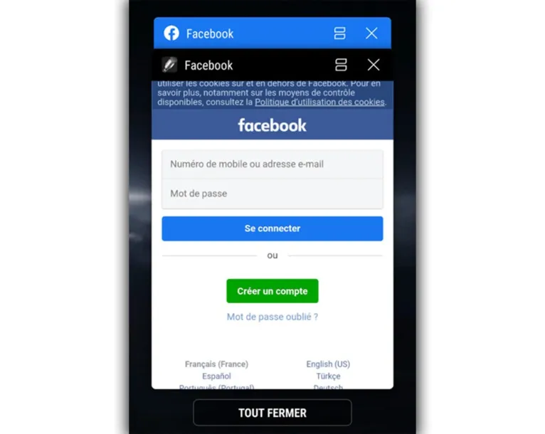 Play Store
remove apps que roubavam senhas do Facebook