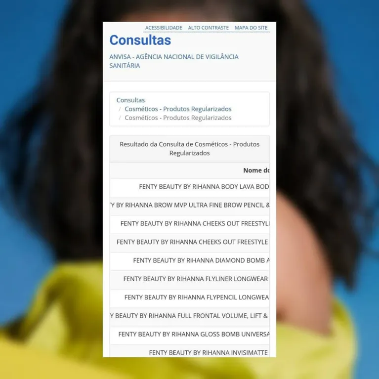 Produtos de maquiagem de Rihanna são registrados
na Anvisa 