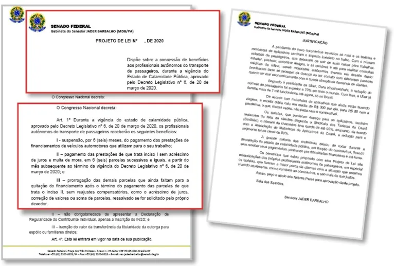 PL prevê uma série de proteções para taxistas e motoristas autônomos de aplicativos e transporte escolar 