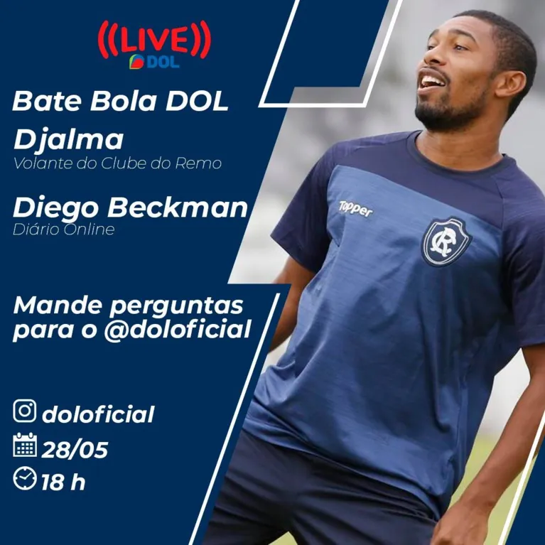 Djalma, do Remo, participa do Bate-Bola DOL desta quinta (28)