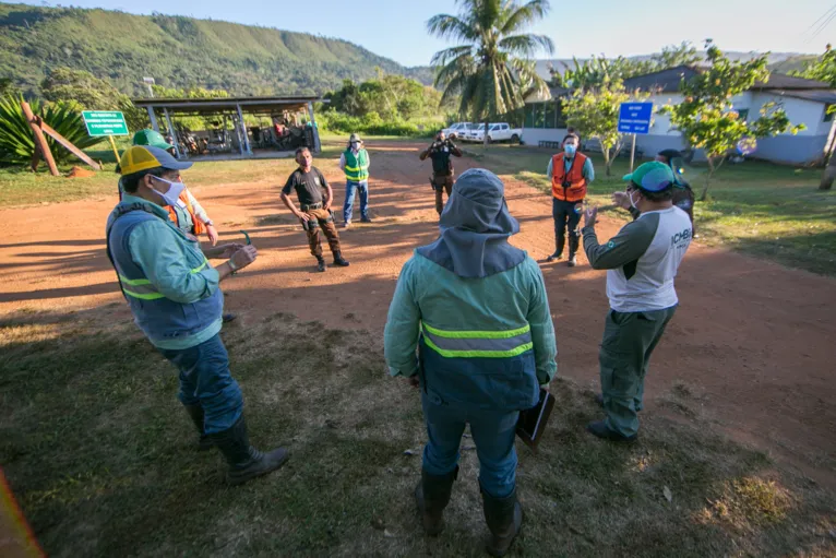 Treinamento prepara equipe para o combate à incêndios em floresta do Pará