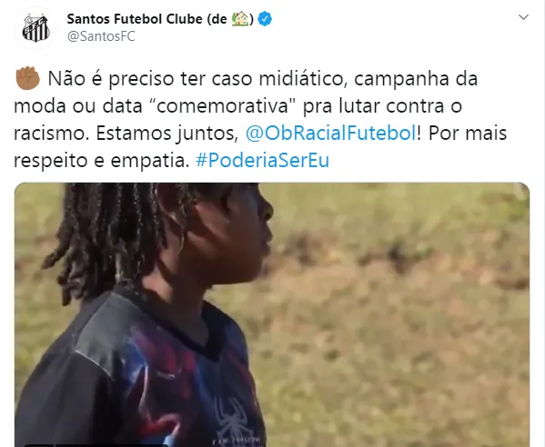 Papão adere à campanha contra o genocídio de negros