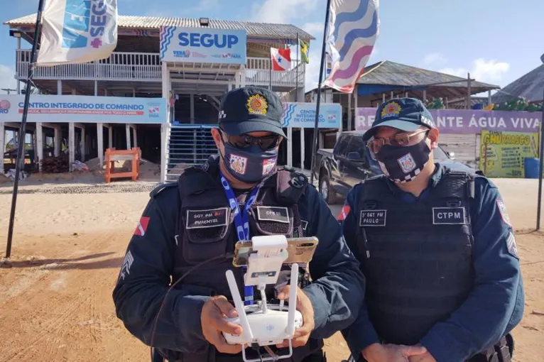 Veranistas de Salinópolis são monitorados por drone