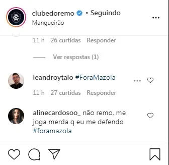 Mazola é alvo de protesto pela torcida nas redes sociais