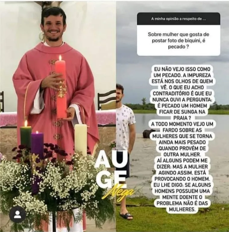 Padre de Parauapebas viraliza ao defender mulheres em rede social 