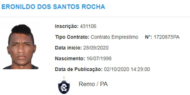 Reforço azulino poderá estrear no Re-Pa pela Série C