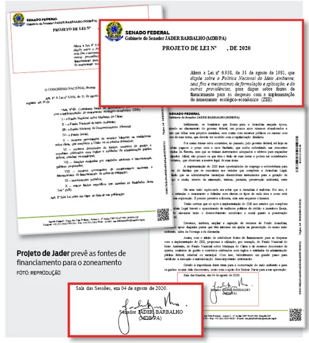 Jader cria fonte de financiamento para Zoneamento Ambiental