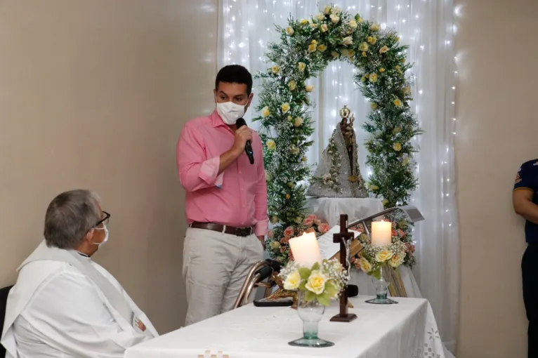 Grupo RBA recebe a imagem de Nossa senhora de Nazaré