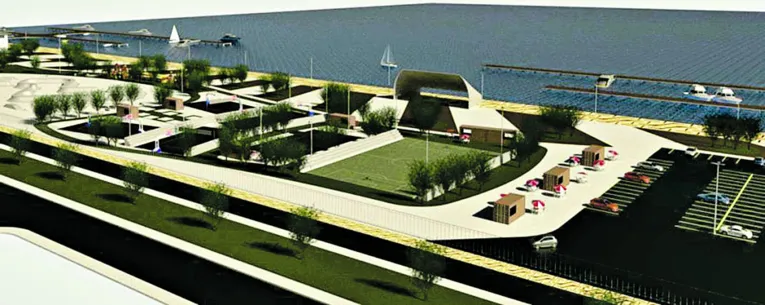 No site da Prefeitura de Belém, uma maquete mostra como seria o projeto da Marina Belém, mas promessa ficou no computador. 