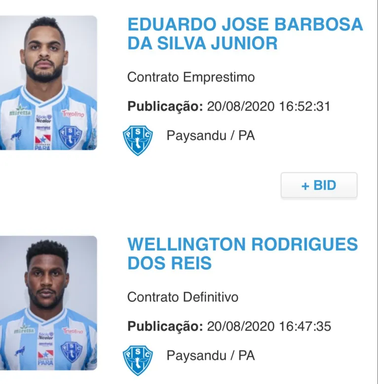 Novos reforços já podem estrear pelo Paysandu contra o Treze-PB