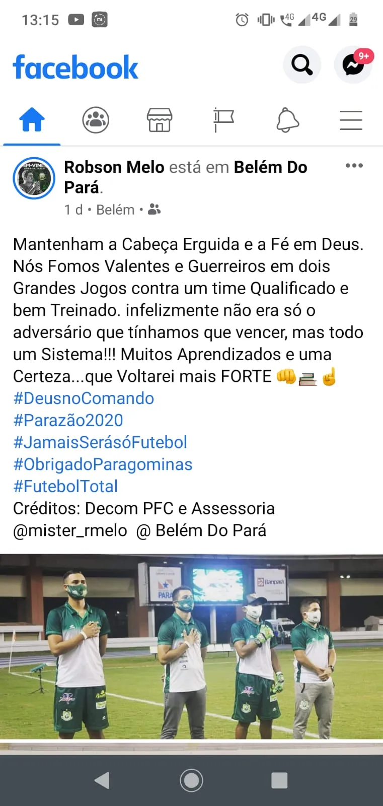 Treinador cita 'sistema' para beneficiar o Paysandu em lance polêmico