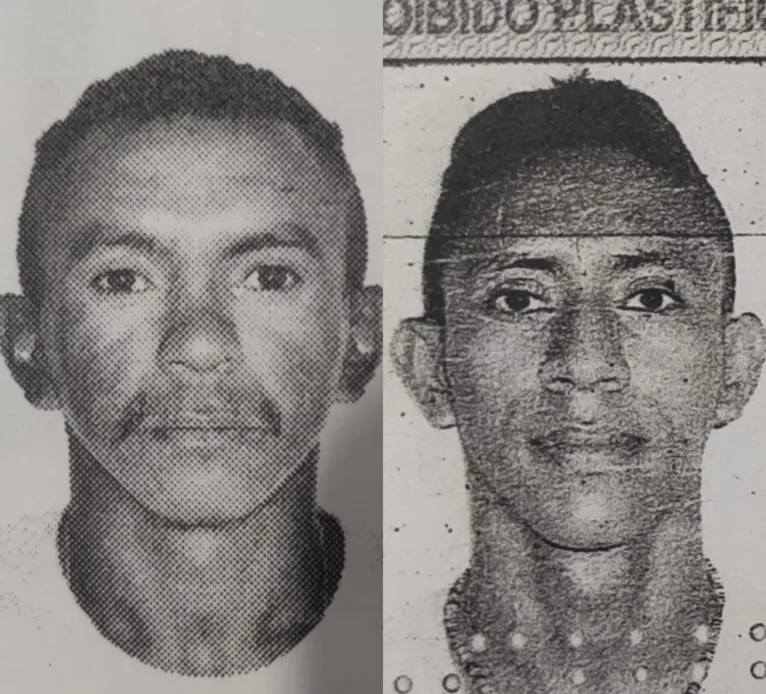 Retrato da dupla acusada.