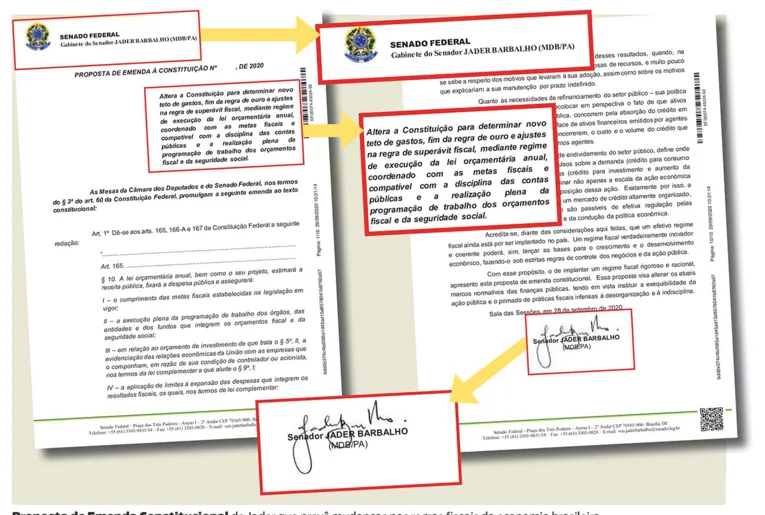 Jader Barbalho apresenta PEC que prevê novo regime fiscal no país