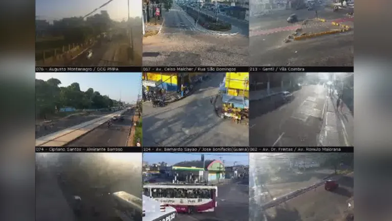 Câmeras do CIOP mostram forte fumaça em Belém pelo segundo dia seguido
