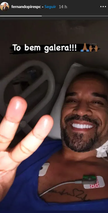Cantor segue internado na UTI com suspeita de traumatismo craniano