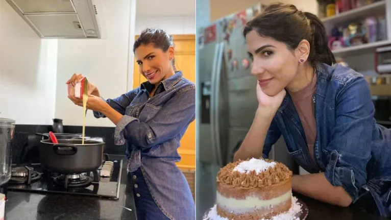 Janine Salles vende bolos online e por telefone na quarentena