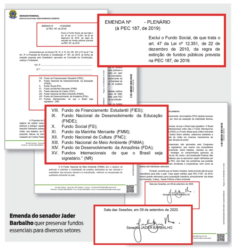 Proposta de Jader preserva FNDE e FIES da PEC dos Fundos