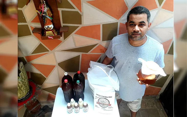 Rafael é músico e está empreendendo no ramo dos probióticos. Ele criou a Kombucha do Mago, que está fazendo sucesso.