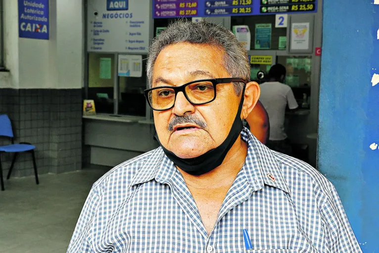 O advogado Jorge Mota conta com a sorte para acertar os seis números. 