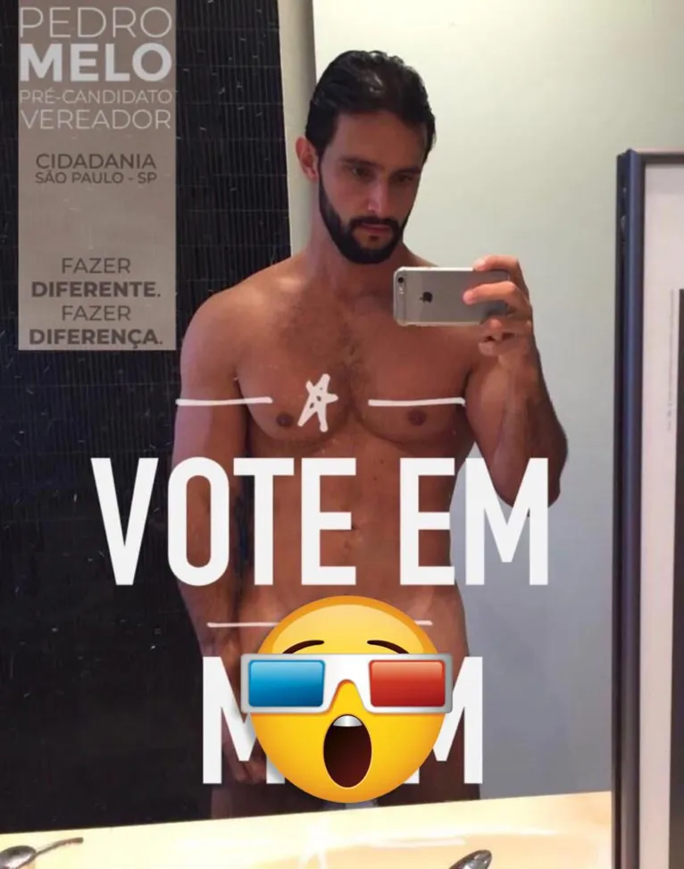 Tem seu voto? Pré-candidato a vereador tem nudes vazados