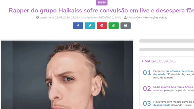 DOL é vítima de Fake News em montagem com imagem
pornográfica