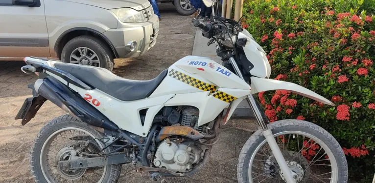 Moto usada no crime