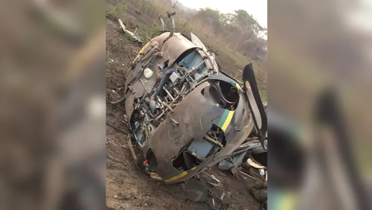 Helicóptero da Força Nacional cai durante combate a incêndio no Pantanal