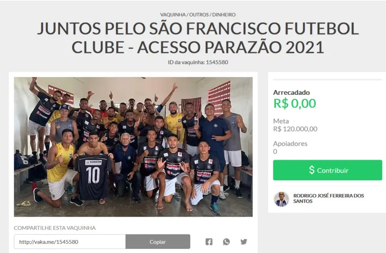 Hora da coleta: dirigente cria 'vakinha virtual' para ajudar nas despesas do Leão Azul
