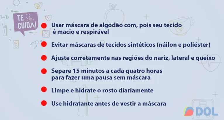 Saiba como evitar a "maskne", acne causada pelo uso da máscara de proteção