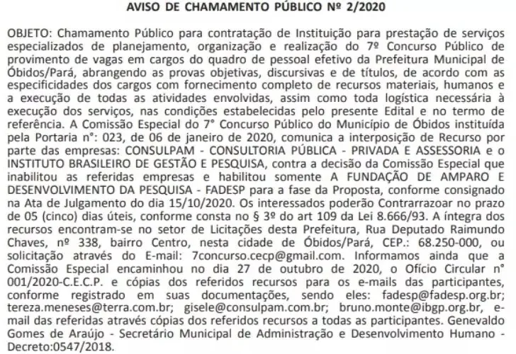 Concurso no Baixo Amazonas terá mais de 500 vagas e salários de até R$6 mil