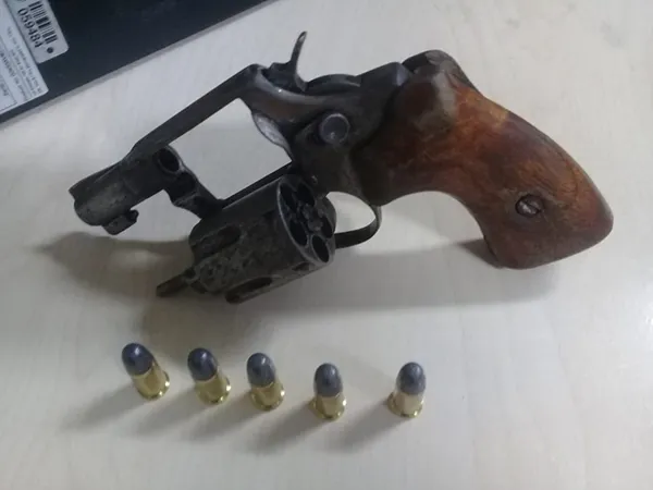 Duas armas foram apreendidas durante a ação.