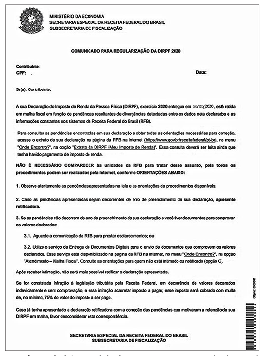 Cinco mil paraenses retidos na malha fina receberão cartas da Receita Federal 