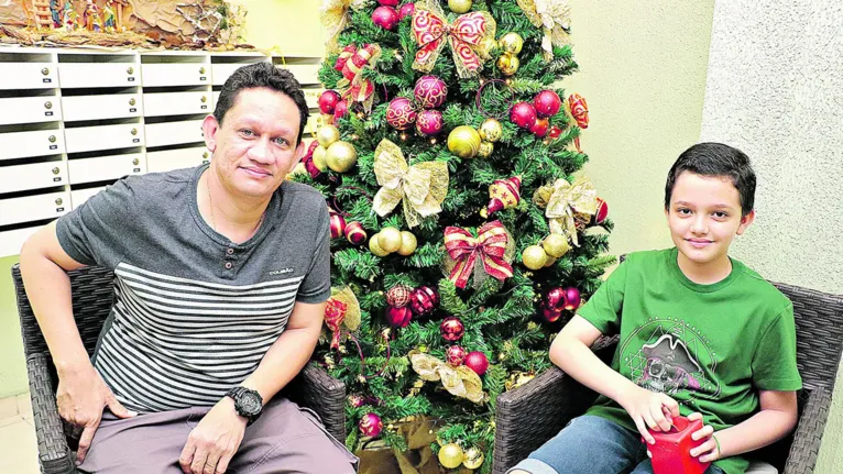 Igor Fabrício e seu filho Guilherme