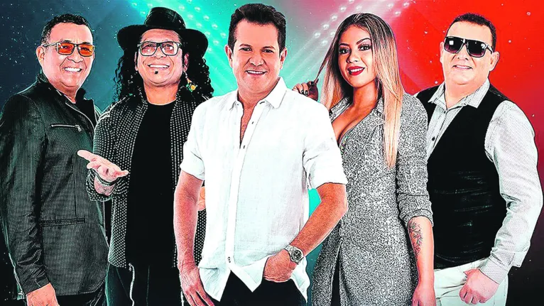 O Cabaré do Brega apresenta um repertório de marcantes na programação. 