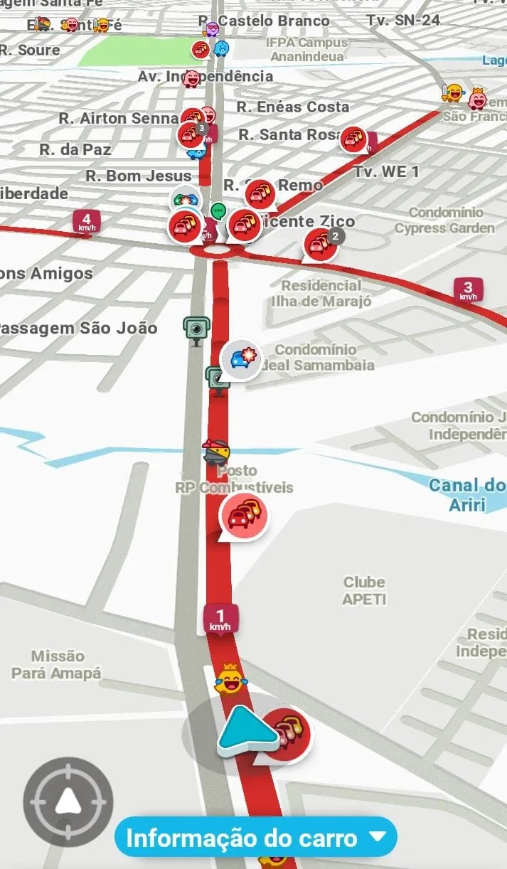 Tráfego fica parado próximo à rotatória do 40 Horas em engarrafamento quilométrico