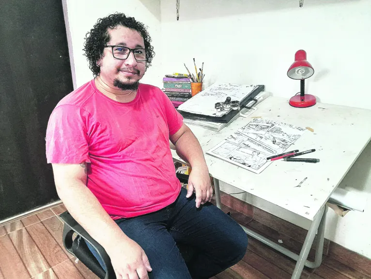 Elton Galdino é autor do recém-criado “Projeto Zagaia”, uma coletânea de quadrinistas afroamazônidas