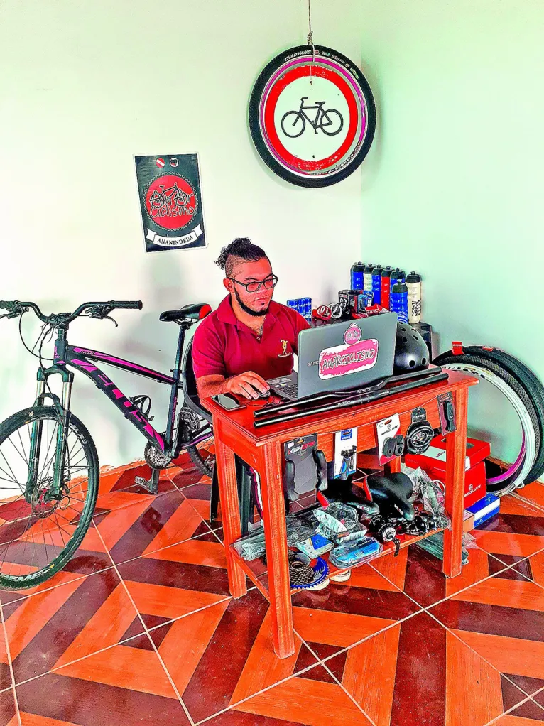 Artur aproveitou o aumento da demanda pelas bicicletas para investir no próprio negócio

