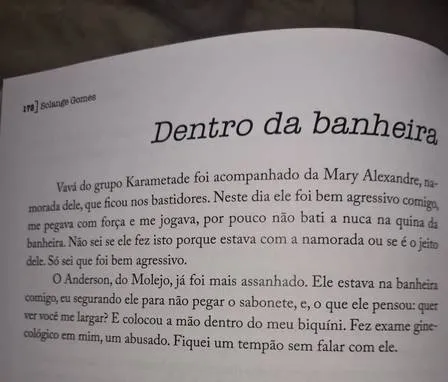 Solange Gomes relata assédio de cantor do Molejo: "Mão dentro do meu biquíni"