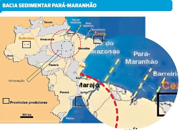 Pré-sal é descoberto na bacia sedimentar Pará-Maranhão